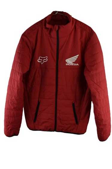 SUPREME19AW HONDA FOX Racingジャケット Mサイズ赤 Supreme Honda Fox Racing Puffy Zip Up Jacket Red Men's