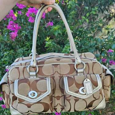 バッグ Vintage Coach Gallery Pocket Satchel Bag Vintage Coach Gallery Pocket Satchel Bag