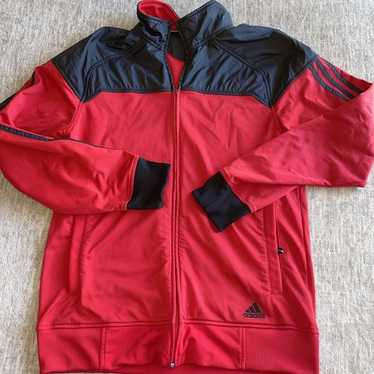 00s adidas track jacket red×black size L 00s Adidas Red Track Jacket | ThriftTale