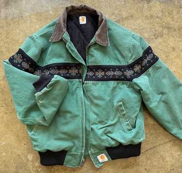 carhartt aztec サンタフェジャケット XL 90s USA製 総柄 carhartt aztec サンタフェジャケット XL 90s USA製 総柄 90's