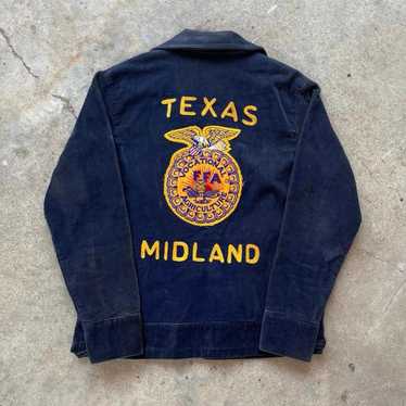 FFAジャケット　テキサス　70s Vintage FFA Corduroy Zip Front Jacket - Size 36 - Burkeville