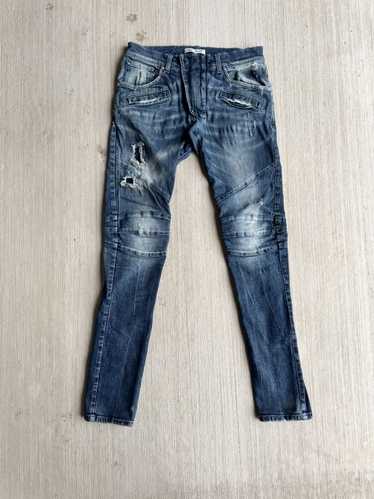 Balmain distressed biker jeans - Gem