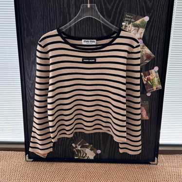 Tシャツ・カットソー MiuMiu FW25 Miu Miu Cotton Polo (MJL075SOOO 17OU F03QG) Miu Miu Polo Shirts | FARFETCH US