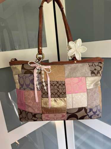 バッグ Coach Signature Patchwork Hand Bag Pink $_1.JPG?set_id=880000500F