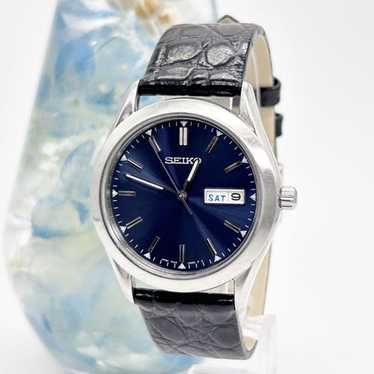 SEIKO クォーツ腕時計 ブルー　7N43-9080 SEIKO Quartz Watch Analog Stainless Steel NVY SS 7N43-9080