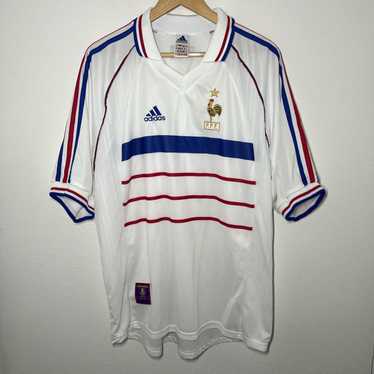ウェア 90S VINTAGE 98 FRANCE WORLD CUP adidas NWT! France 1998 World Cup Home Shirt Jersey Adidas (No Star