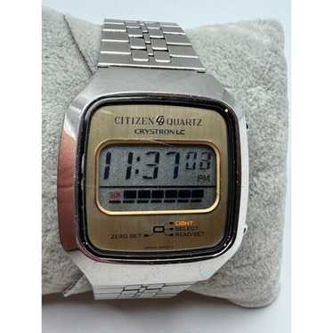 「CITIZEN」CRYSTRON LC 腕時計 Citizen Crystron LC st.steel vintage NOS Full Set for $262