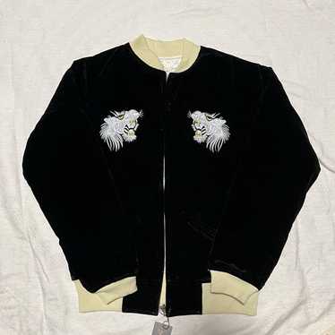 ジャケット・アウター 50s souvenir jacket velveteen Mid 1950s Style Velveteen Souvenir Jacket “WHITE TIGER
