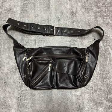 バッグ grunge y2k archive black lether bag DHgate.com:Y2K Grunge Shoulder Handbag - Chain Accent