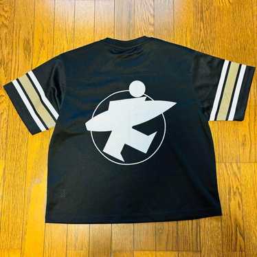STÜSSY mesh football shirt size L used Stussy Mesh Football Jersey - Natural | Garmentory