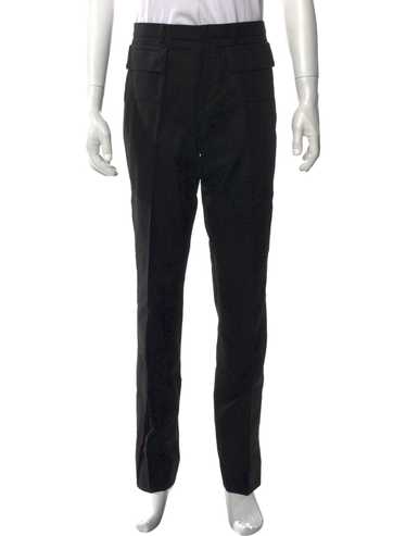 H*須様 dior homme 2004aw wool slacks by He Tailored Straight Pants Black Virgin Wool Twill | DIOR