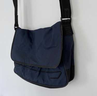 バッグ DIESEL messenger bag Vtg 90s DIESEL Flap Messenger Crossbody Bag Y2K Canvas