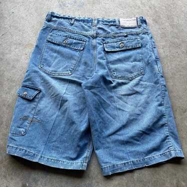 極太　Sean john デニムショーツ　jorts 極太 Sean john デニムショーツ jorts 濃紺 - メルカリ