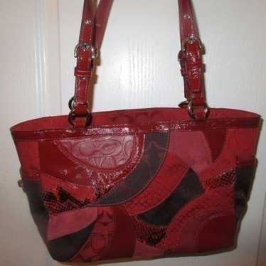✨極美品✨COACH パッチワーク トートバッグ archive y2k RED ✨極美品✨COACH パッチワーク トートバッグ archive y2k RED