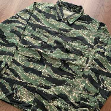 80s TIGER STRIPE PRODUCTS タイガーストライプ usa Rare 80s Vintage Tiger Stripe Products Combat Coat - X-Large