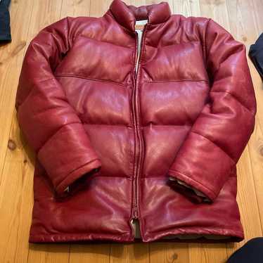 ジャケット・アウター HERMES leather shirts 40 / margiela year HERMÈS Martin Margiela Hermes Paris 2002 Red Lambskin