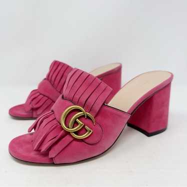 GUCCI GGマーモント フリンジ パンプス ボルドー お値下 GUCCI GGマーモント フリンジ パンプス 黒 サイズ36
