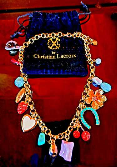 Christian Lacroix チェーン ネックレス ゴールド ヴィンテージ Christian Dior CD クリスチャン ディオール チェーン