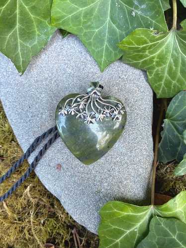 CONNEMARA MARBLE ブローチ Vintage shamrock connemara marble - Gem