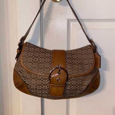 ビンテージ　COACH SOHO マイクロシグネチャー ハンドバッグ coach soho bag - Gem