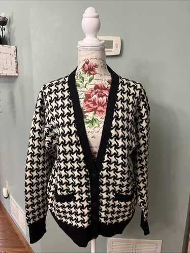 BURBERRY BLUE LABEL 日本製 ロゴ刺繍 ジップ カーディガン 美品 バーバリーブルーレーベル ニットカーディガン ジップ
