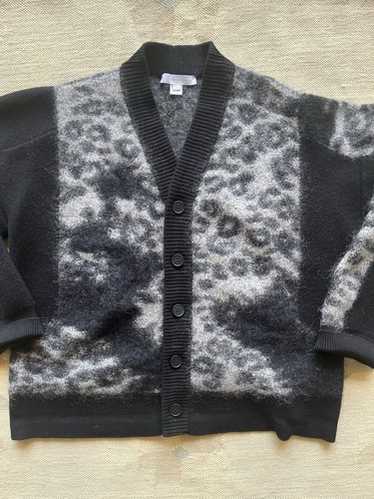 トップス Yohji Yamamoto poul homme mohair cardi Yohji Yamamoto POUR HOMME Stitched Uneven Cardigan （Black