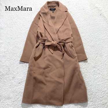 S MAX MARA “CUCITO A MANO” Belted Coat S Max Mara Belted Virgin Wool Coat | Brown | FARFETCH