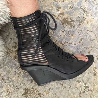 靴 ANN DEMEULEMEESTER wedge sandals beige37 beige-leather-ann-