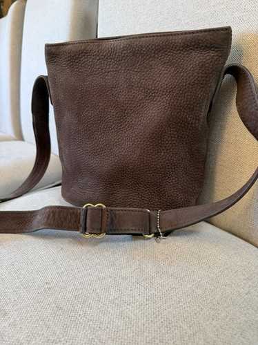 vintage✨ coach old sonoma brown SUEDE Vintage Coach Sonoma Nubuc Bucket Zip Tote Model 4932. For