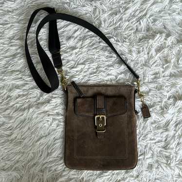 未使用保管品 vintage coach old スウェード suede Vintage coach brown suede - Gem