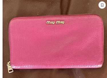 Miu Miu Miu Miu Fuchsia Leather Clutch / Wallet - image 1