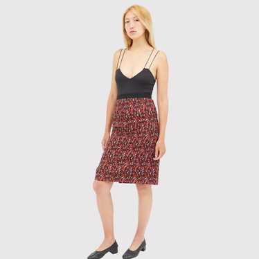 スカート MIU MIU Flower Virgin Wool Skirt Miu Miu Grey Virgin Wool Pleated Mini Skirt M Miu Miu | TLC