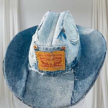 激レア Levi's ヴィンテージデニムハット Yahoo!オークション - 即決で送料無料 希少 良好 70s