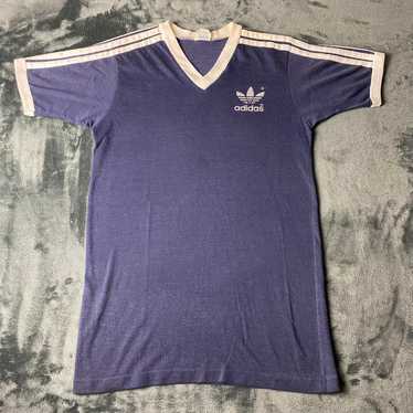 ウェア 80s adidas game shirt vintage navy ウェア 80s adidas game shirt vintage navy USA Made Adidas