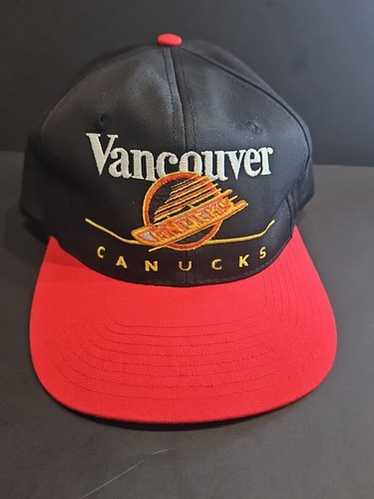 激レア90's ヴィンテージキャップ NHL バンクーバーカナックス vtg rare vancouver canucks skate logo sports specialties
