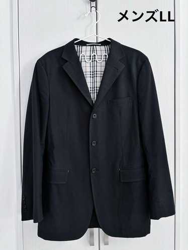 BURBERRY BLACKLABEL　黒　ウール系シングルコート／状態良好 BURBERRY BLACK LABEL トレンチコート M くろ 黒