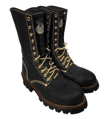 古着 Georgia Boot 1990s Georgia Boots Electricians Boots Black Rough Out