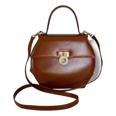 GIANNI VERSACE VINTAGE 80s バニティレザーバッグポーチ ベルサーチ GIANNI VERSACE ベルサーチ ヴェルサーチ レオパード
