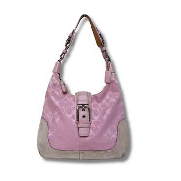 バッグ Coach Signature Hampton Soho Bag Pink 💌SOLD💌 Hot Pink Signature Soft Hampton Bag 🩷👛 $245 free