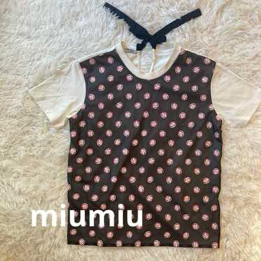 miu miu リボン Tシャツ M 2025年最新】MiuMiu tシャツ リボンの人気アイテム - メルカリ