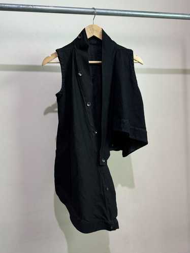 【Rick owens】denim long vest Rick Owens DRKSHDW Black Jumbo Denim Vest Rick Owens Drkshdw