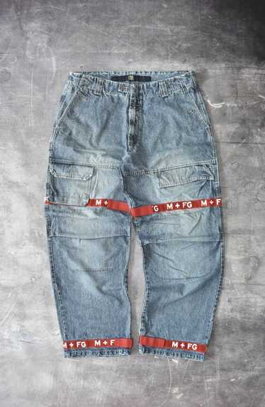 MARITHE FRANCOIS GIRBAUD 00's Y2K テクノパンツ 2000s MARITHE+FRANCOIS GIRBAUD Denim Half Pants Size 38 今年