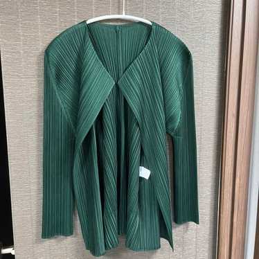 細見え！PLEATS PLEASE カーディガン　サイズ２　M〜L PLEATS PLEASE ISSEY MIYAKE◇プリーツプリーズイッセイミヤケ