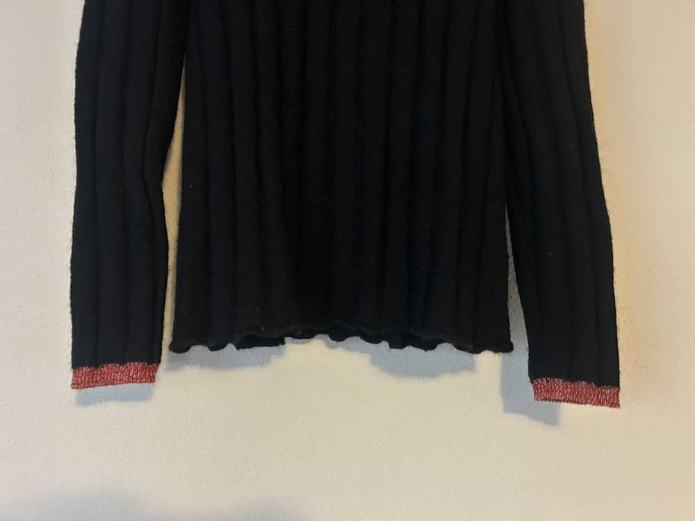 Miu Miu Miu Miu Black Ribbed Turtleneck Sweater - image 3