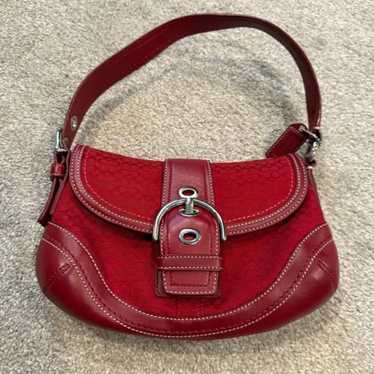 美品Coach Mini Signature Soho Shoulder Bag Coach Soho Mini Signature Flap Shoulder Handbag with