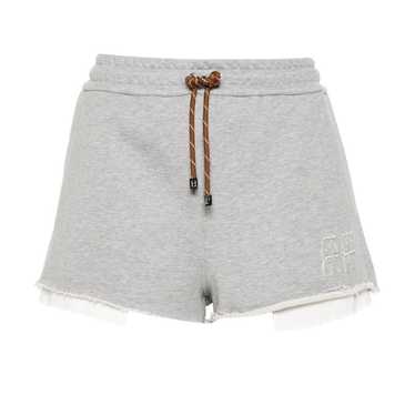 miumiu short pants 白タグ Miu Miu Logo Short Miu Miu
