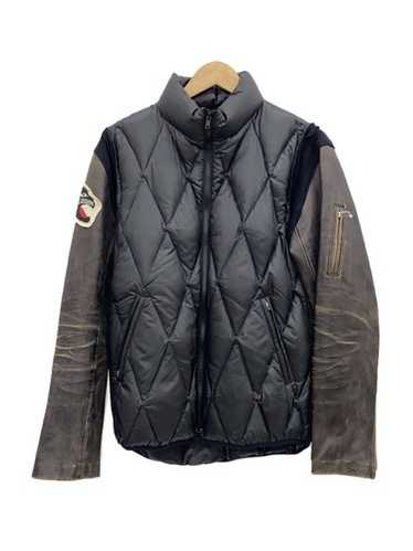 新品　CLANE VOLUME SLEEVE LEATHER BLOUSON Oversized Turn Down High Neck Collar Black Vegan Leather