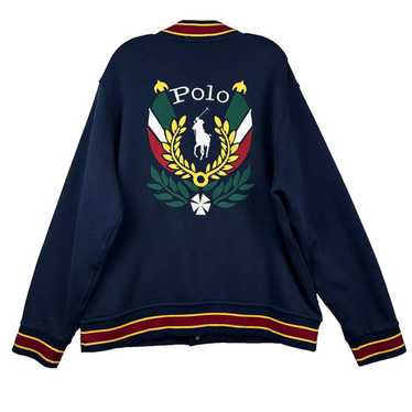 トップス 90s Polo Ralph Lauren Uni Crest Patch Rare Vintage POLO RALPH LAUREN Spell Out Uni Crest Patch