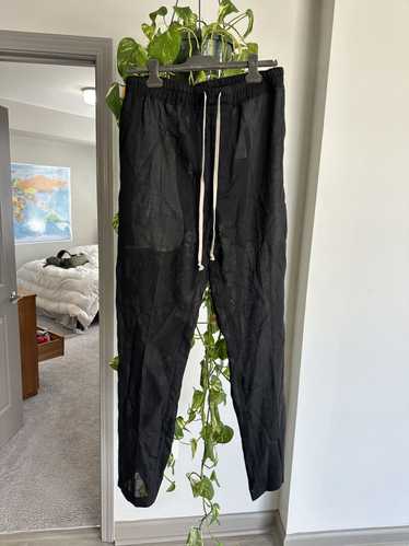 パンツ Rick Owens DRAWSTRING ASTAIRE RICK OWENS Black Wool Drawstring Drop Astaires Cropped Pants