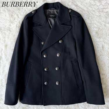 【BURBERRY BLACK LABEL】ピーコート ウール 黒 チェック M BURBERRY BLACK LABEL】ピーコート ウール 黒 チェック M